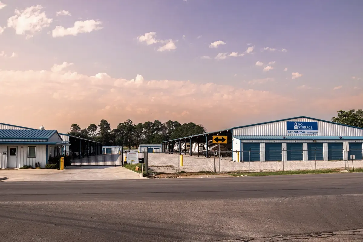 Main entrance KO Storage of Azle, TX